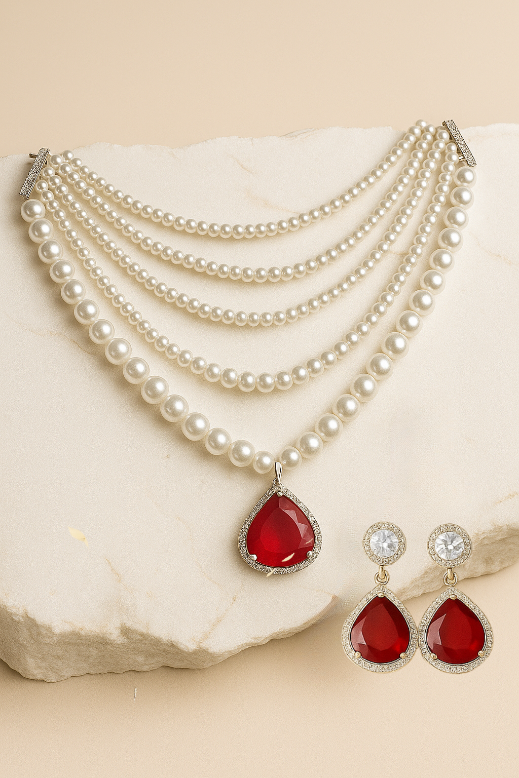 Scarlet Pearl Set