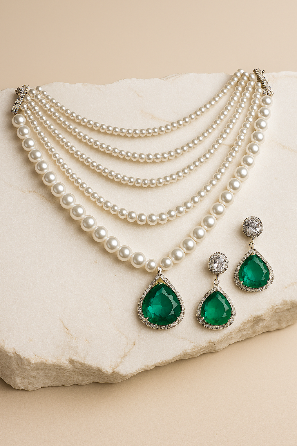 Pearl Emeraude Set