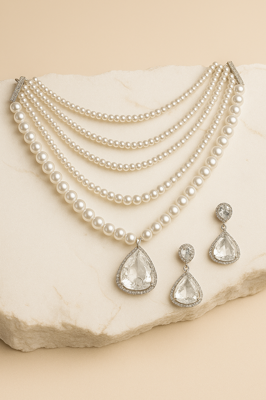 Pearl Teardrop Set