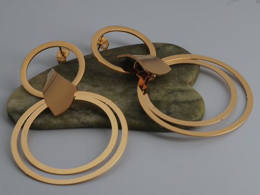 Golden Hoop Earring
